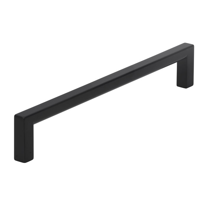 I.B.E. Matt black Furniture handle square 160 mm