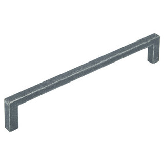 I.B.E. Furniture handle straight 160 mm brushed iron