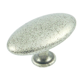 I.B.E. Meubelknop ovaal 64 mm ijzer kleur