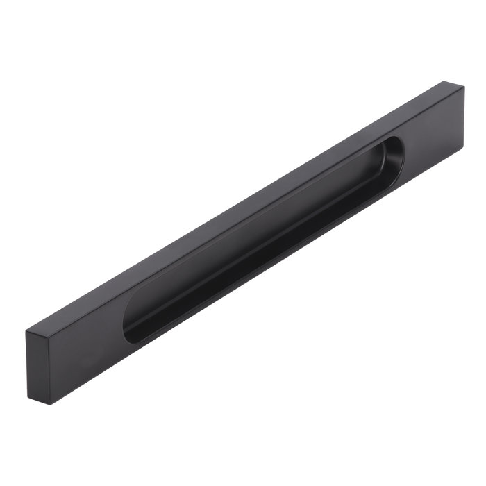 I.B.E. Matt black rectangular block profile 192 mm