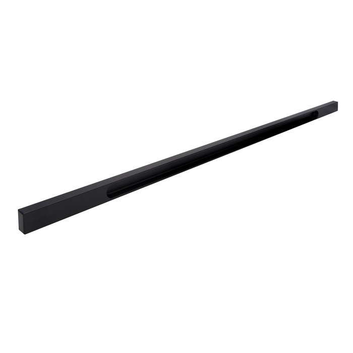 I.B.E. Matt black rectangular block profile 576-704 mm