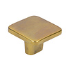 I.B.E. Vierkant  meubelknop 32x32 mm  Vintage Gold
