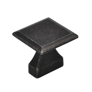 I.B.E. Square furniture knob 32x32 mm matt iron color
