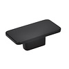I.B.E. Zwarte rechthoekige  meubelknop 58x33 mm