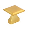I.B.E. Möbelknopf 32x32 mm gold gebürstet eckig