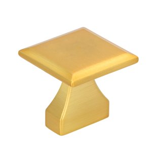 I.B.E. Meubelknop 32x32 mm  geborsteld Gold vierkant