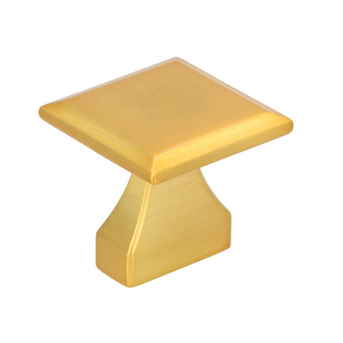 I.B.E. Möbelknopf 32x32 mm gold gebürstet eckig