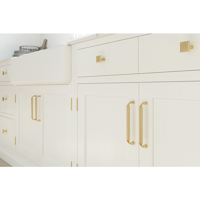 I.B.E. Möbelgriff 160 mm Gold gebürstet