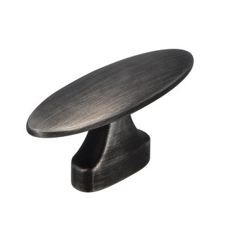 I.B.E. Furniture knob oval 56 mm brushed iron