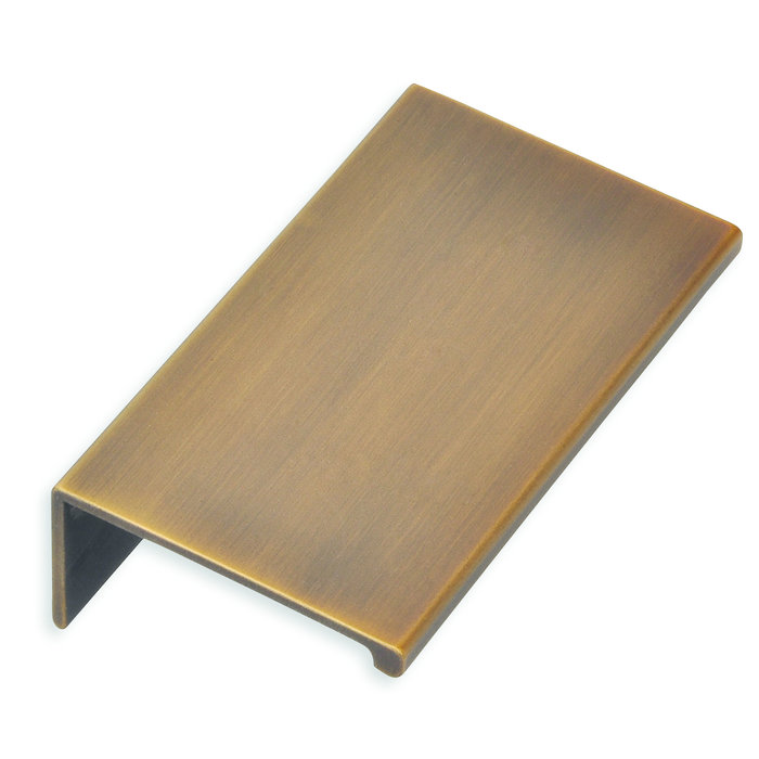 I.B.E. Corner handle L=70 mm Antique brass brushed effect