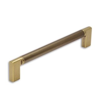 I.B.E. Möbelgriff geriffelt 160 mm Vintage Gold