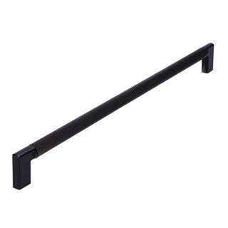 I.B.E. Poignée de meuble noire nervurée 320 mm