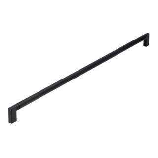 I.B.E. Black Furniture Handle Ribbed 480 mm