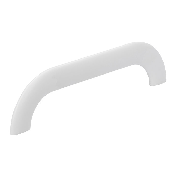 I.B.E. Matt white curved furniture handle 160 mm