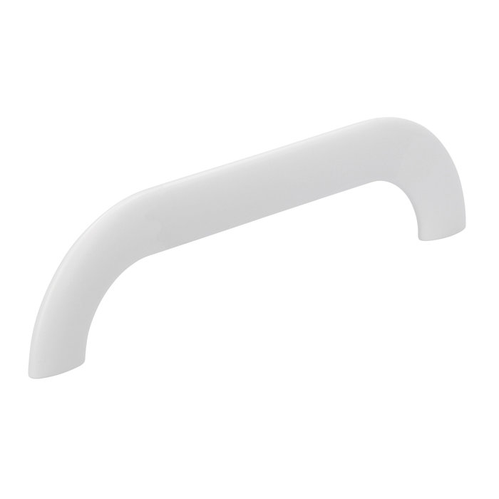 I.B.E. Matt white curved furniture handle 320 mm