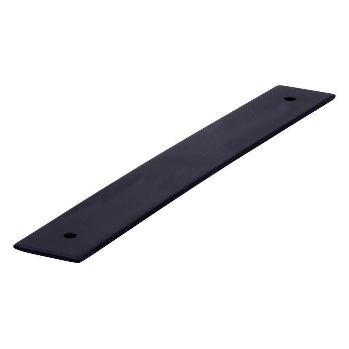 I.B.E. Mattschwarze Abdeckplatte für Möbelgriffe 160 mm