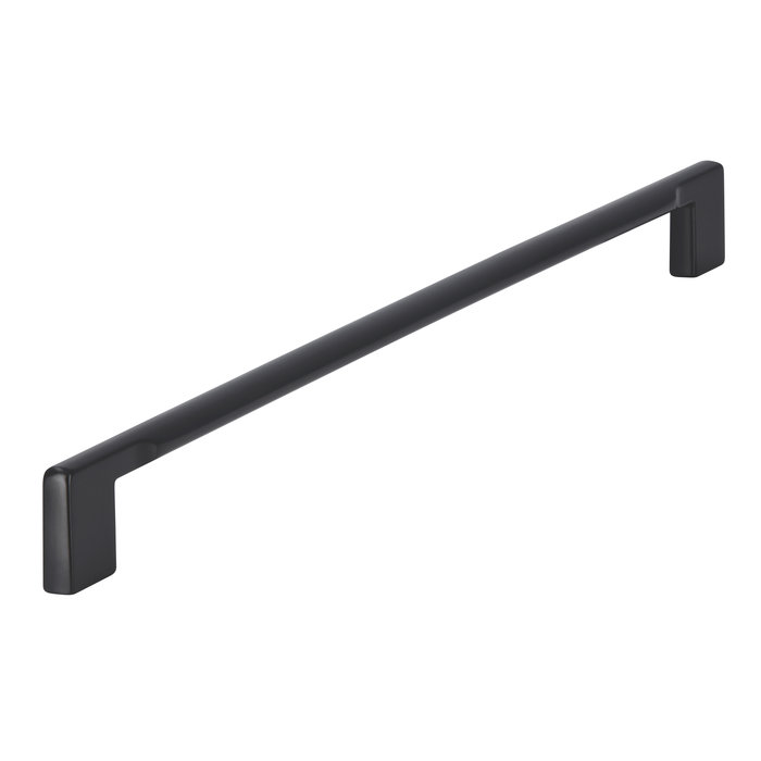 I.B.E. Matt black furniture handle straight/oval 320 mm