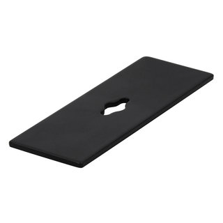 I.B.E. Plaque arrière noire pour bouton de meuble 72 mm
