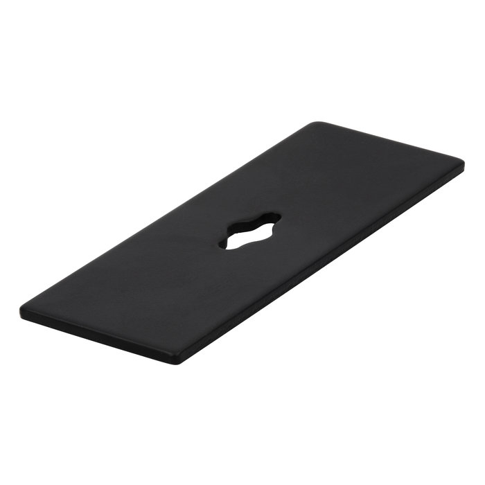 I.B.E. Matt black back plate for furniture knob 72 mm