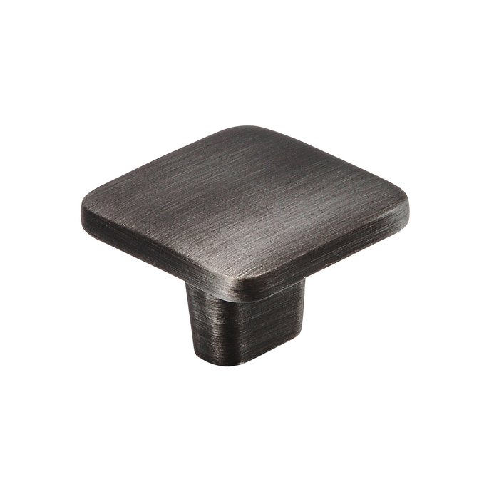 I.B.E. Quadratischer Möbelknopf 32x32 mm Eisen gebürstet