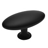 I.B.E. Schwarzer Möbelknopf oval 64 mm