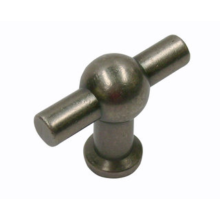 I.B.E. Bouton de meuble T- 50 mm couleur fer