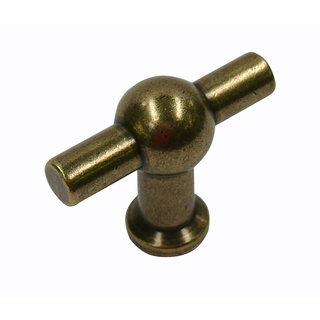 I.B.E. Möbelknopf T- 50 mm Bronze antik