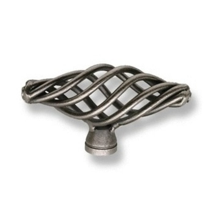 I.B.E. T- Furniture Knob CAGE Antique Iron Color