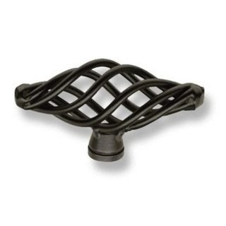 I.B.E. Black T-furniture knob CAGE Antique