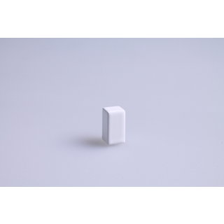 I.B.E. Furniture knob PICCOLO matt white square 9 mm