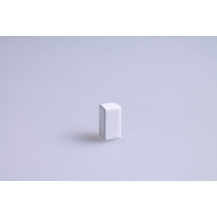 I.B.E. Mat witte meubelknop PICCOLO vierkant 9 mm