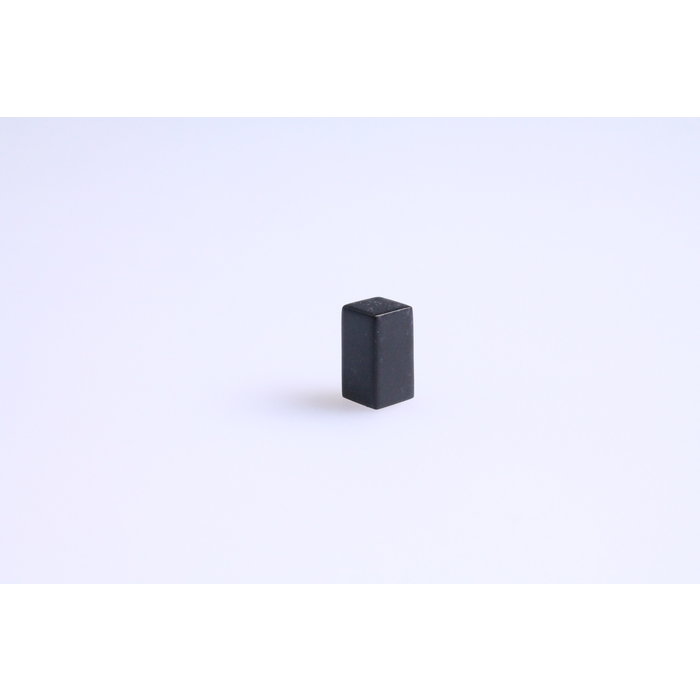 I.B.E. Matt black furniture knob PICCOLO square 9 mm