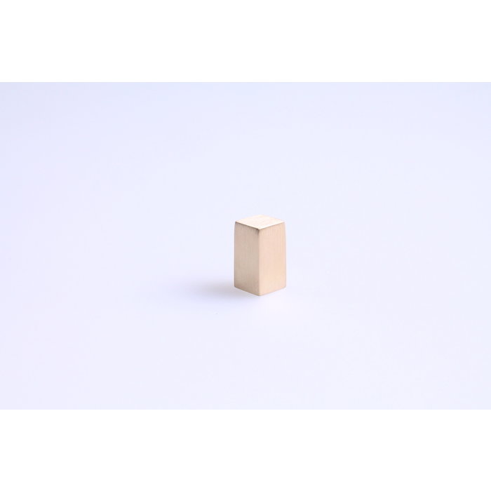 I.B.E. Meubelknop PICCOLO messing vierkant 9 mm