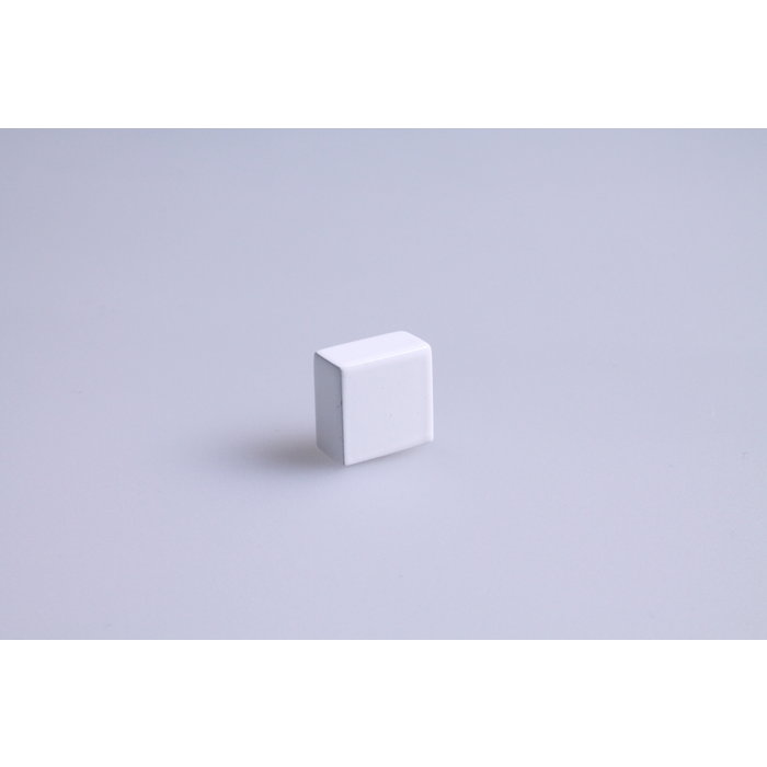 I.B.E. Bouton de meuble blanc mat PICCOLO rectangulaire 8x15 mm