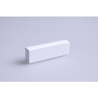 I.B.E. Bouton de meuble PICCOLO blanc mat rectangulaire 8x50 mm