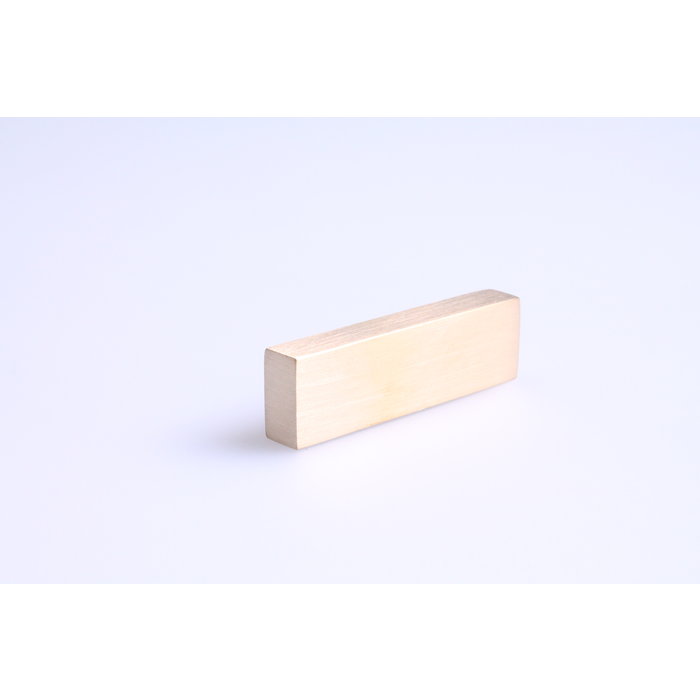 I.B.E. Bouton de meuble en laiton PICCOLO rectangulaire 8x50 mm