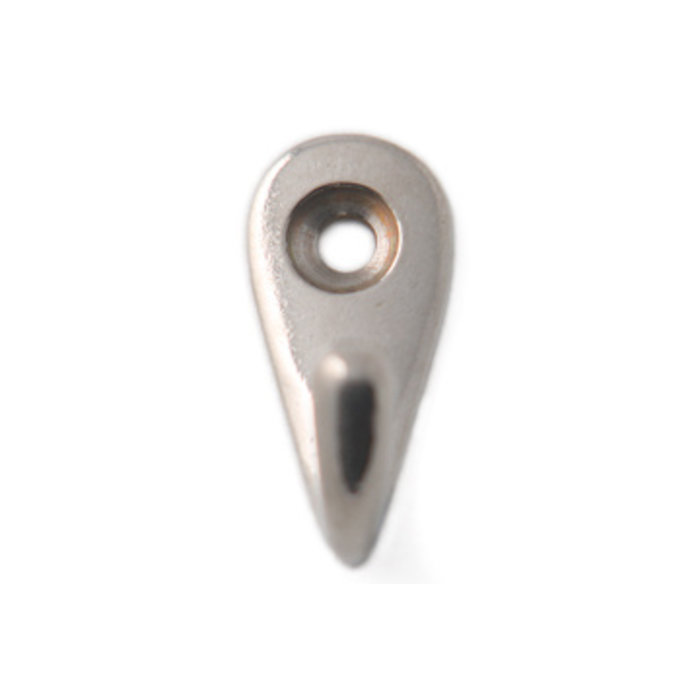 I.B.E. Coat hook single 35 mm high nickel plated