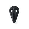 I.B.E. Black coat hook single 36 mm high