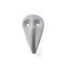 I.B.E. White coat hook single 36 mm high