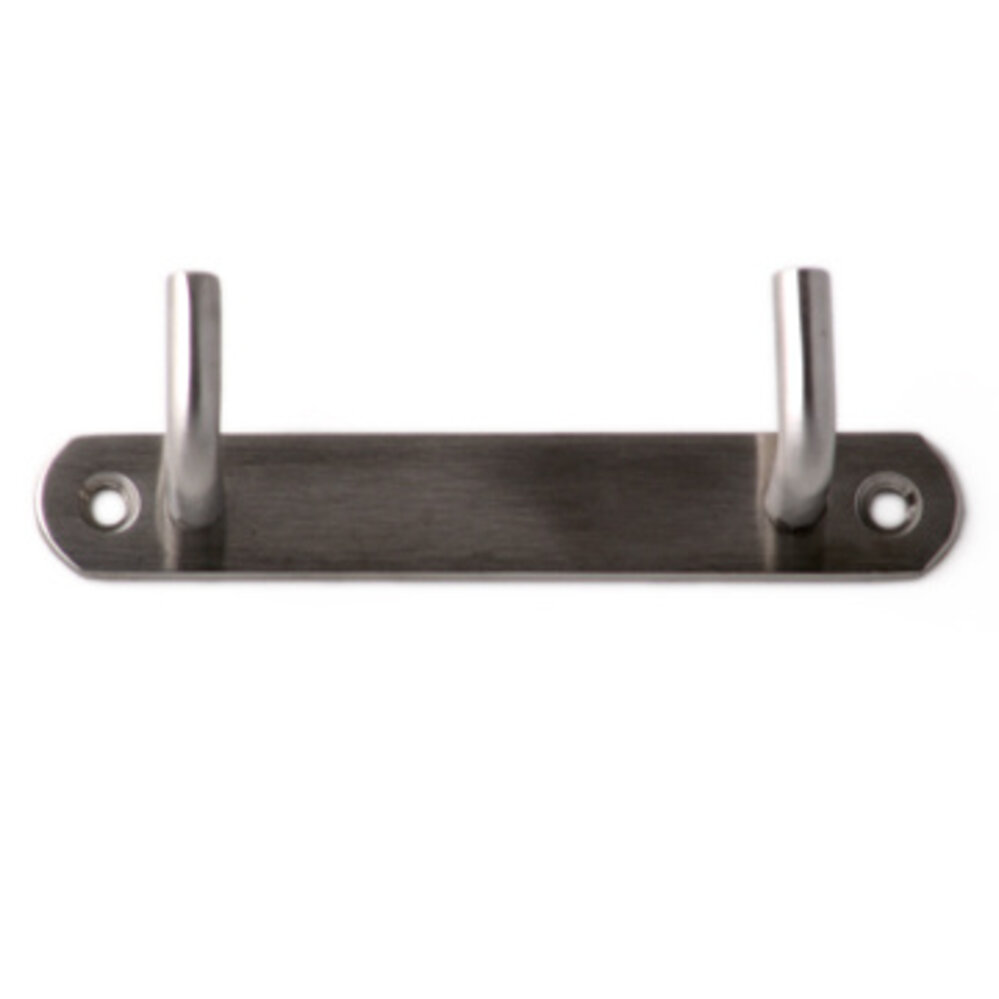 Kapstok DECO 130 mm RVS 2 haken