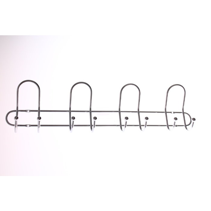 I.B.E. Portemanteau avec 4 crochets doubles 530 mm Aluminium