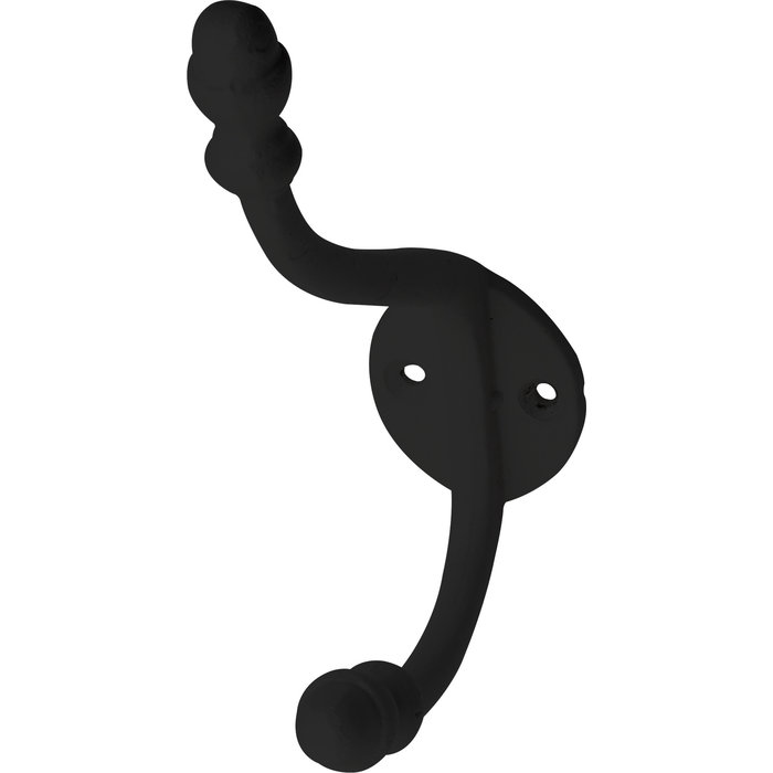 I.B.E. Black retro hat/coat hook 140 mm high