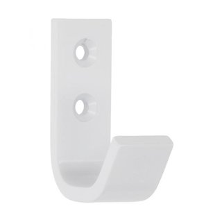I.B.E. White coat hook single 54 mm high