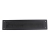 Intersteel Boudin de porte rectangle acier inoxydable/noir mat (intérieur)