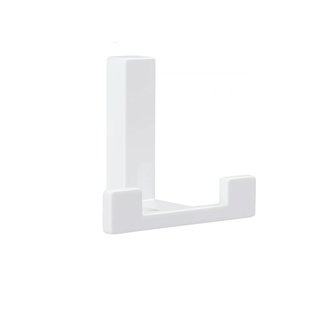 I.B.E. White Coat hook double 70 mm wide