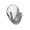 I.B.E. Coat hook round self-adhesive Chrome color