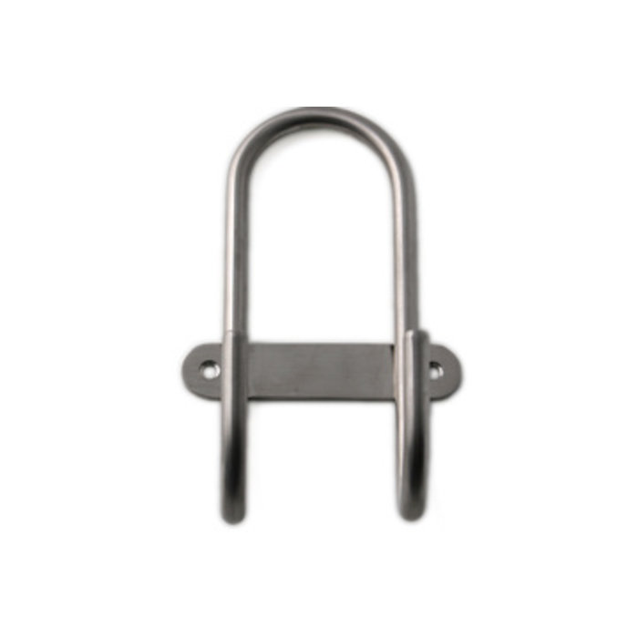 I.B.E. Coat rack with double hook 68 mm stainless steel