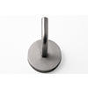 I.B.E. Single coat hook in stainless steel round rear shield blind