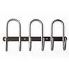 I.B.E. Porte-manteau avec 3 crochets doubles 310 mm en acier inoxydable