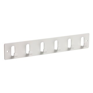 I.B.E. Weiße Garderobe mit 6 Haken 360 mm